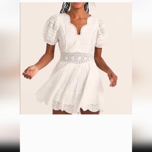 Elegant White Eyelet DressLOVESHACKFANCY Women's Valente Dress NWT